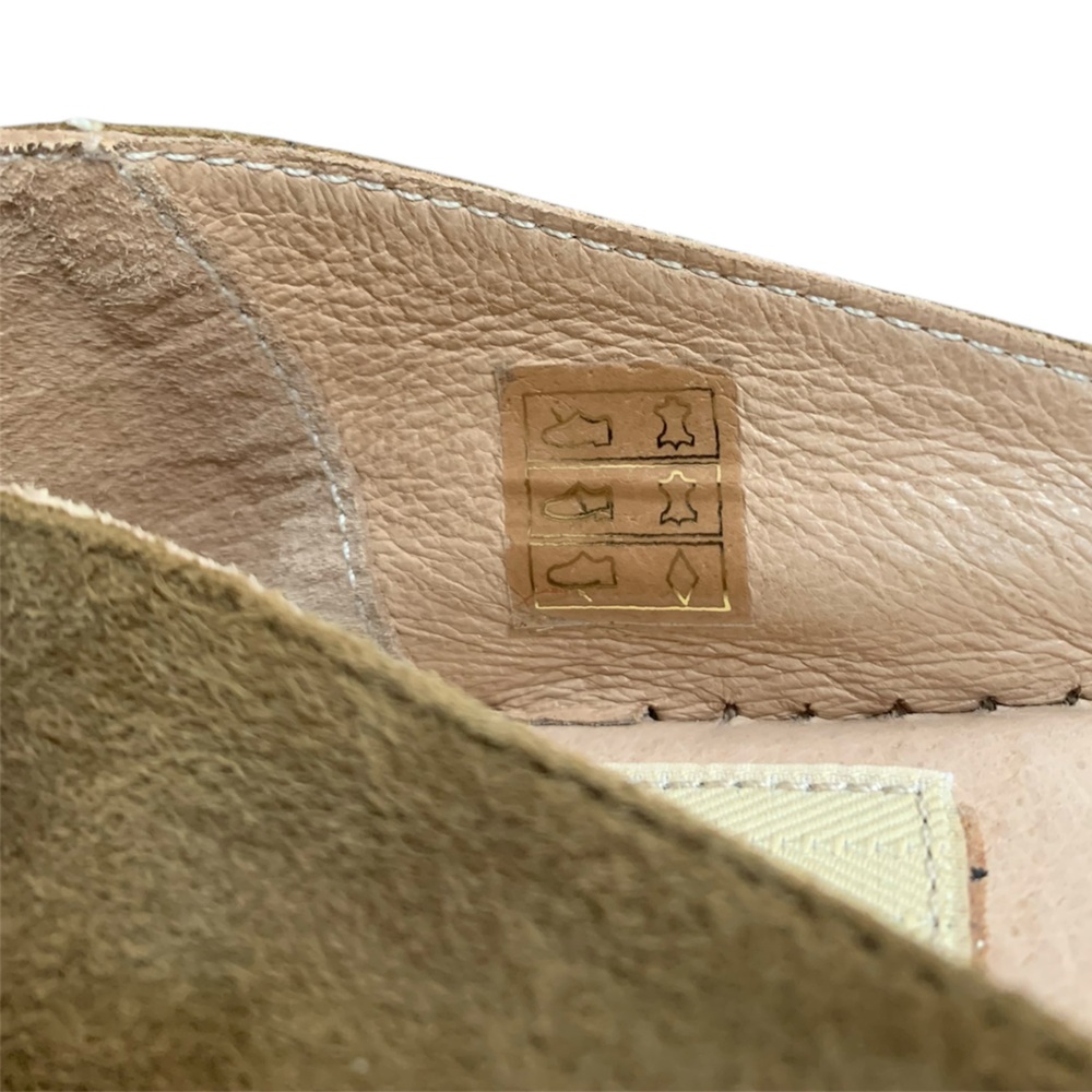 Gaimo Espadrilles Handmade in Spain  Gold and Suede with Textured Finish - Picture 9 of 13